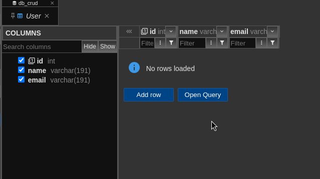 berhasil buat database